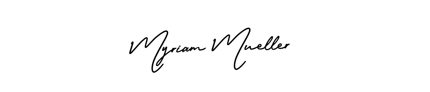 How to make Myriam Mueller signature? AmerikaSignatureDemo-Regular is a professional autograph style. Create handwritten signature for Myriam Mueller name. Myriam Mueller signature style 3 images and pictures png