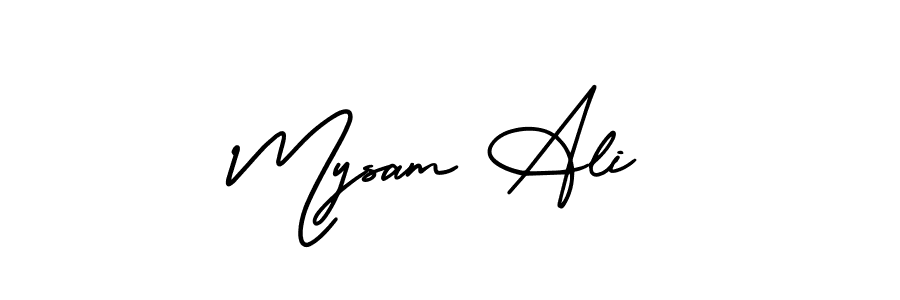 Best and Professional Signature Style for Mysam Ali. AmerikaSignatureDemo-Regular Best Signature Style Collection. Mysam Ali signature style 3 images and pictures png