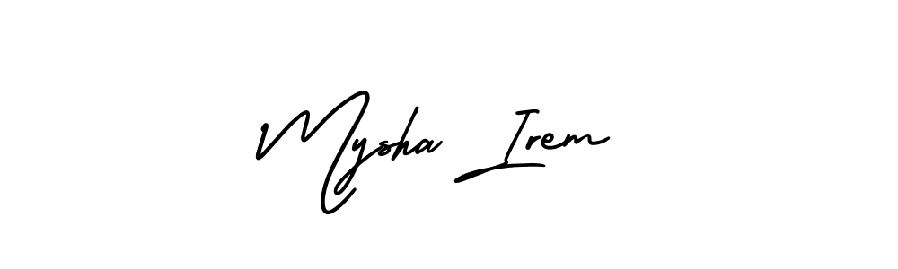 if you are searching for the best signature style for your name Mysha Irem. so please give up your signature search. here we have designed multiple signature styles  using AmerikaSignatureDemo-Regular. Mysha Irem signature style 3 images and pictures png