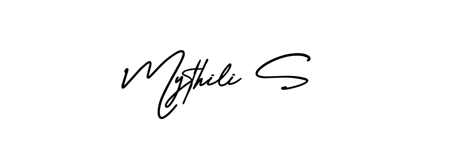 Make a beautiful signature design for name Mythili S. Use this online signature maker to create a handwritten signature for free. Mythili S signature style 3 images and pictures png