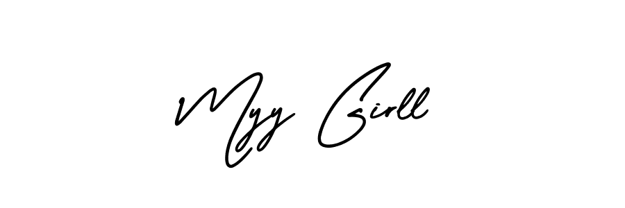 How to make Myy Girll signature? AmerikaSignatureDemo-Regular is a professional autograph style. Create handwritten signature for Myy Girll name. Myy Girll signature style 3 images and pictures png