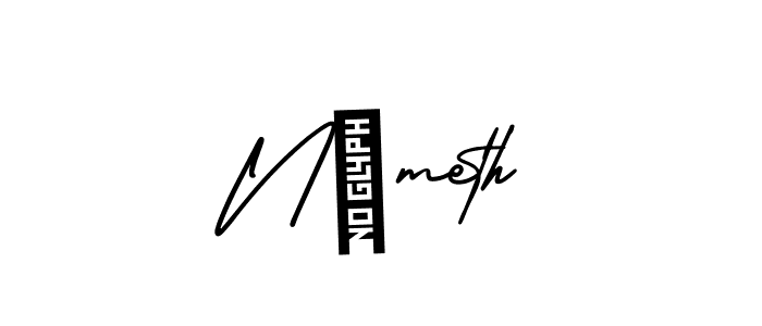 Make a beautiful signature design for name Németh. With this signature (AmerikaSignatureDemo-Regular) style, you can create a handwritten signature for free. Németh signature style 3 images and pictures png