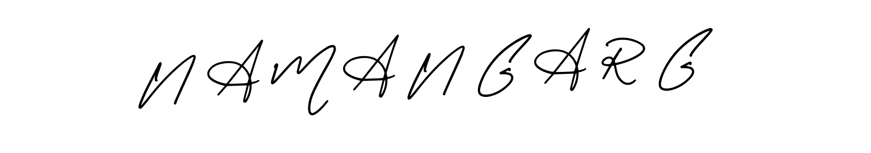 Check out images of Autograph of N A M A N G A R G name. Actor N A M A N G A R G Signature Style. AmerikaSignatureDemo-Regular is a professional sign style online. N A M A N G A R G signature style 3 images and pictures png