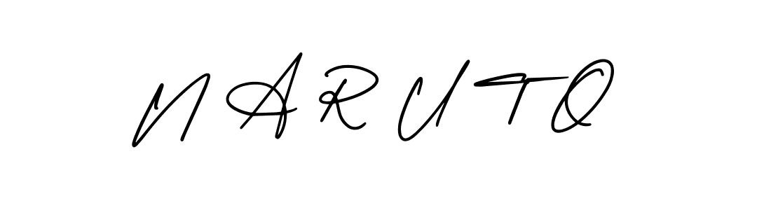 How to make N A R U T O signature? AmerikaSignatureDemo-Regular is a professional autograph style. Create handwritten signature for N A R U T O name. N A R U T O signature style 3 images and pictures png