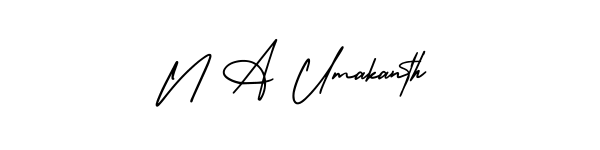 How to Draw N A Umakanth signature style? AmerikaSignatureDemo-Regular is a latest design signature styles for name N A Umakanth. N A Umakanth signature style 3 images and pictures png