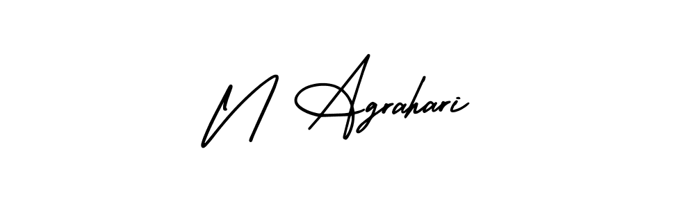 You can use this online signature creator to create a handwritten signature for the name N Agrahari. This is the best online autograph maker. N Agrahari signature style 3 images and pictures png