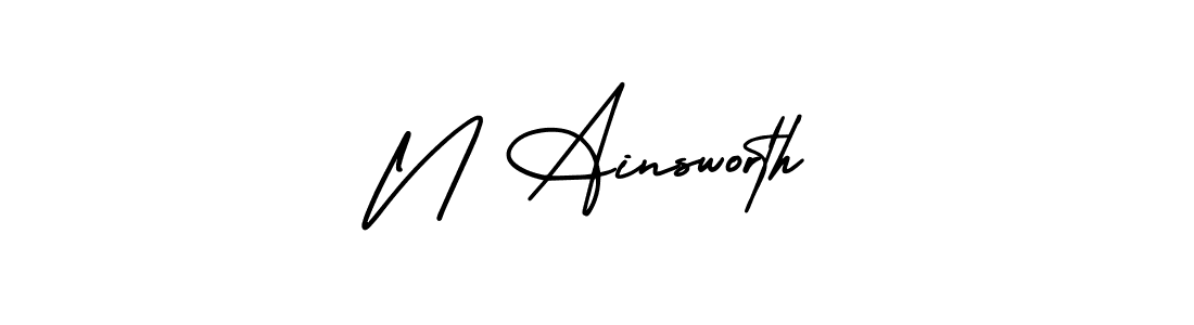 Check out images of Autograph of N Ainsworth name. Actor N Ainsworth Signature Style. AmerikaSignatureDemo-Regular is a professional sign style online. N Ainsworth signature style 3 images and pictures png