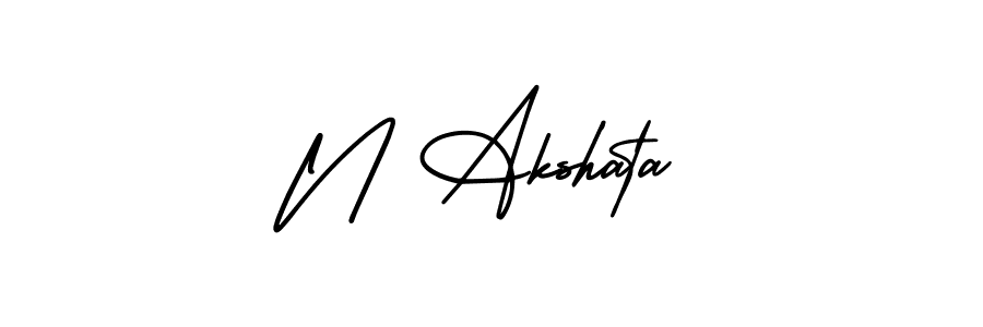 Check out images of Autograph of N Akshata name. Actor N Akshata Signature Style. AmerikaSignatureDemo-Regular is a professional sign style online. N Akshata signature style 3 images and pictures png