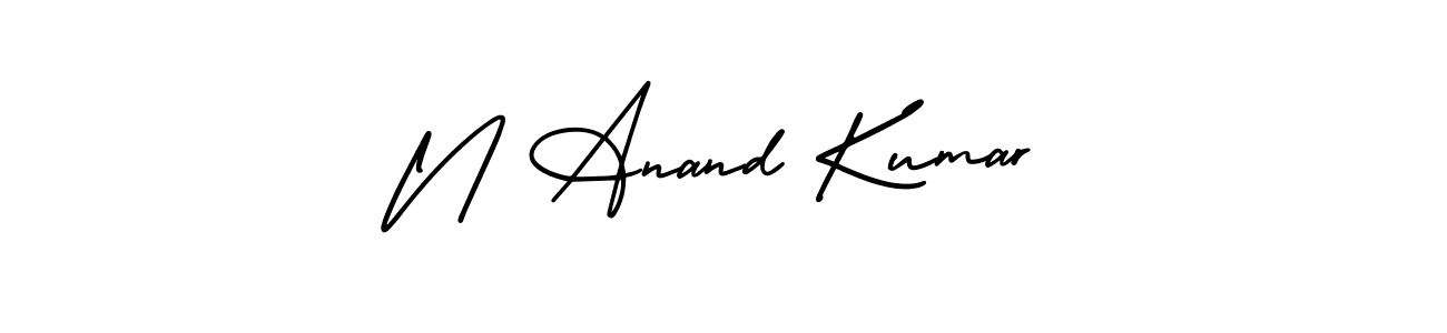 How to make N Anand Kumar signature? AmerikaSignatureDemo-Regular is a professional autograph style. Create handwritten signature for N Anand Kumar name. N Anand Kumar signature style 3 images and pictures png