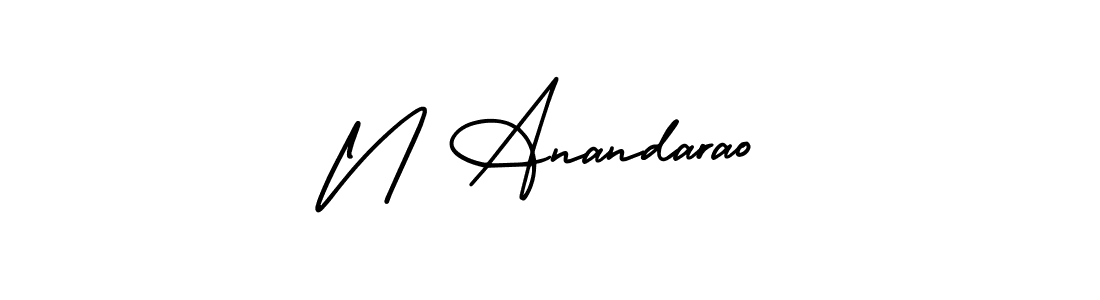 Use a signature maker to create a handwritten signature online. With this signature software, you can design (AmerikaSignatureDemo-Regular) your own signature for name N Anandarao. N Anandarao signature style 3 images and pictures png