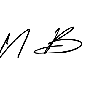 Make a beautiful signature design for name N B. Use this online signature maker to create a handwritten signature for free. N B signature style 3 images and pictures png