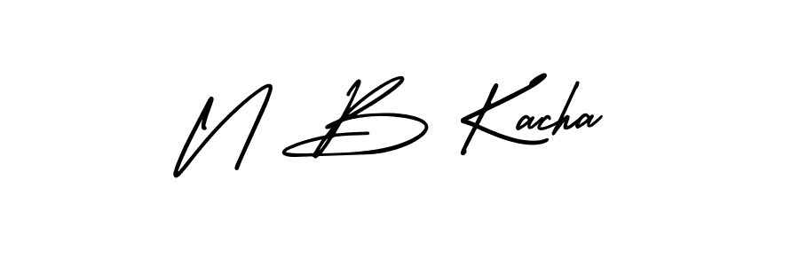 Also You can easily find your signature by using the search form. We will create N B Kacha name handwritten signature images for you free of cost using AmerikaSignatureDemo-Regular sign style. N B Kacha signature style 3 images and pictures png