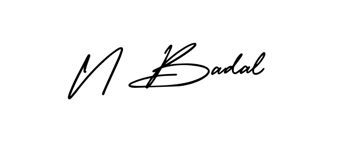 Here are the top 10 professional signature styles for the name N Badal. These are the best autograph styles you can use for your name. N Badal signature style 3 images and pictures png