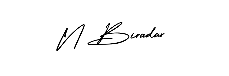 Similarly AmerikaSignatureDemo-Regular is the best handwritten signature design. Signature creator online .You can use it as an online autograph creator for name N Biradar. N Biradar signature style 3 images and pictures png
