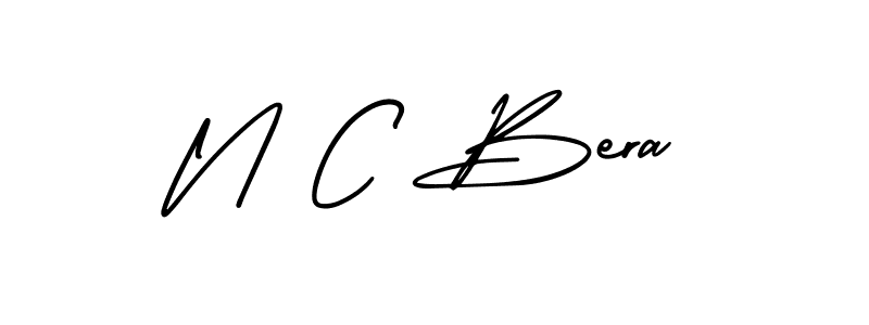 How to make N C Bera signature? AmerikaSignatureDemo-Regular is a professional autograph style. Create handwritten signature for N C Bera name. N C Bera signature style 3 images and pictures png