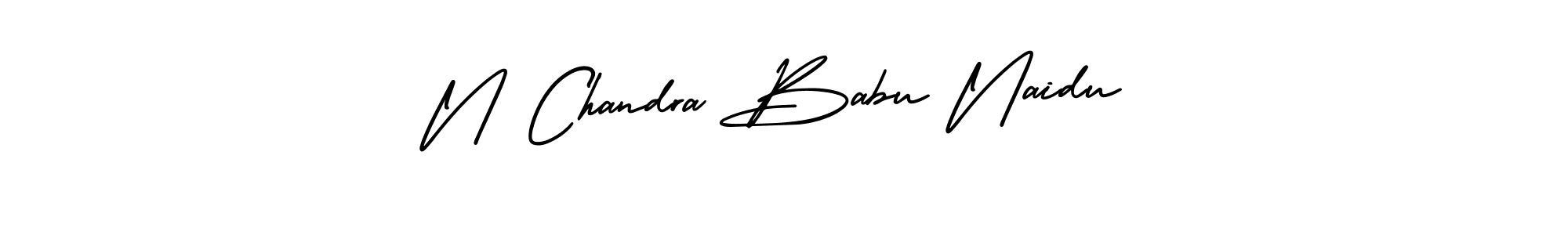Create a beautiful signature design for name N Chandra Babu Naidu. With this signature (AmerikaSignatureDemo-Regular) fonts, you can make a handwritten signature for free. N Chandra Babu Naidu signature style 3 images and pictures png