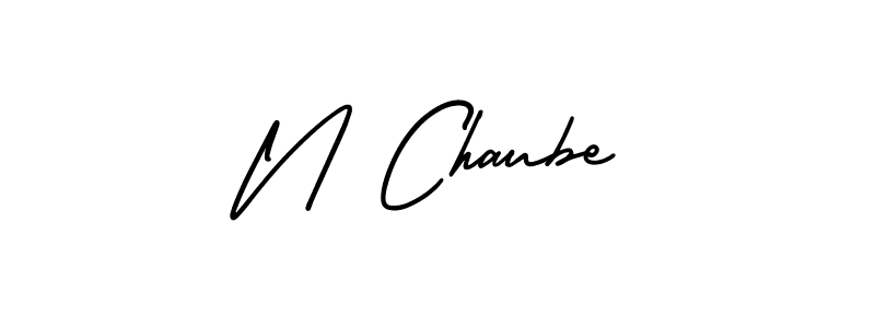 Check out images of Autograph of N Chaube name. Actor N Chaube Signature Style. AmerikaSignatureDemo-Regular is a professional sign style online. N Chaube signature style 3 images and pictures png