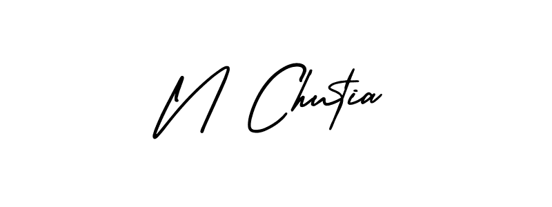 AmerikaSignatureDemo-Regular is a professional signature style that is perfect for those who want to add a touch of class to their signature. It is also a great choice for those who want to make their signature more unique. Get N Chutia name to fancy signature for free. N Chutia signature style 3 images and pictures png