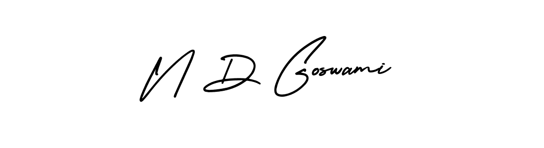 Best and Professional Signature Style for N D Goswami. AmerikaSignatureDemo-Regular Best Signature Style Collection. N D Goswami signature style 3 images and pictures png