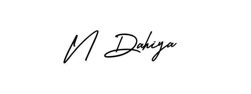 This is the best signature style for the N Dahiya name. Also you like these signature font (AmerikaSignatureDemo-Regular). Mix name signature. N Dahiya signature style 3 images and pictures png