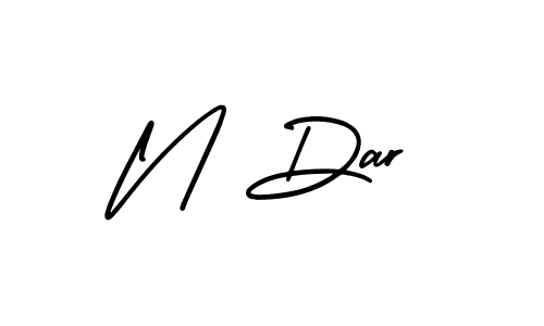 How to make N Dar signature? AmerikaSignatureDemo-Regular is a professional autograph style. Create handwritten signature for N Dar name. N Dar signature style 3 images and pictures png