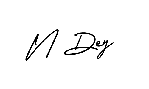 Similarly AmerikaSignatureDemo-Regular is the best handwritten signature design. Signature creator online .You can use it as an online autograph creator for name N Dey. N Dey signature style 3 images and pictures png
