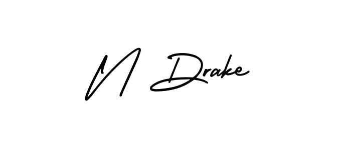 Also we have N Drake name is the best signature style. Create professional handwritten signature collection using AmerikaSignatureDemo-Regular autograph style. N Drake signature style 3 images and pictures png