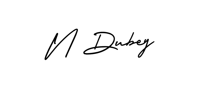 How to Draw N Dubey signature style? AmerikaSignatureDemo-Regular is a latest design signature styles for name N Dubey. N Dubey signature style 3 images and pictures png