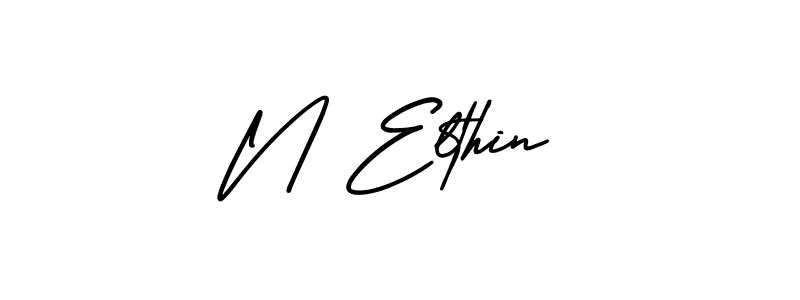 Best and Professional Signature Style for N Elthin. AmerikaSignatureDemo-Regular Best Signature Style Collection. N Elthin signature style 3 images and pictures png