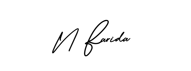 See photos of N Farida official signature by Spectra . Check more albums & portfolios. Read reviews & check more about AmerikaSignatureDemo-Regular font. N Farida signature style 3 images and pictures png