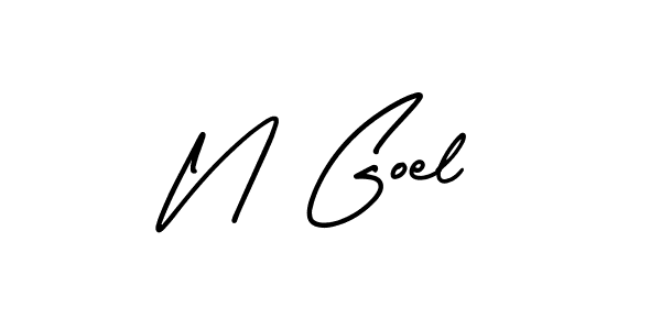 Best and Professional Signature Style for N Goel. AmerikaSignatureDemo-Regular Best Signature Style Collection. N Goel signature style 3 images and pictures png