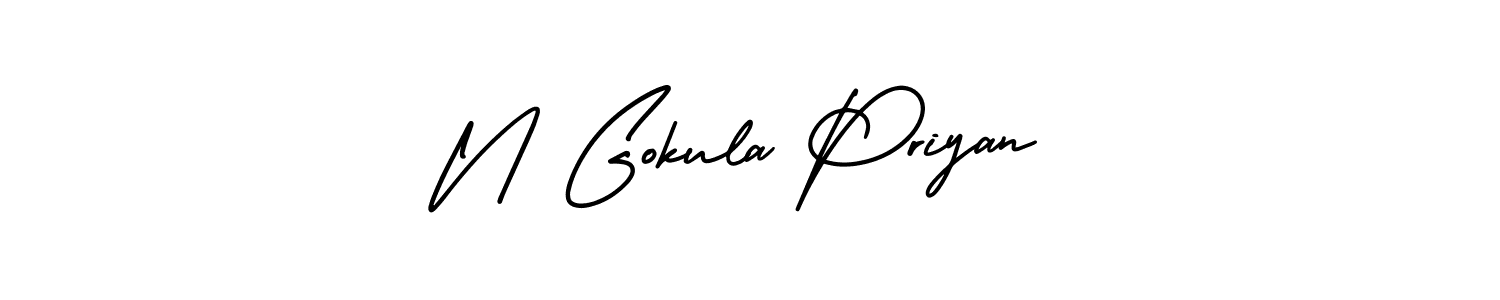 You can use this online signature creator to create a handwritten signature for the name N Gokula Priyan. This is the best online autograph maker. N Gokula Priyan signature style 3 images and pictures png