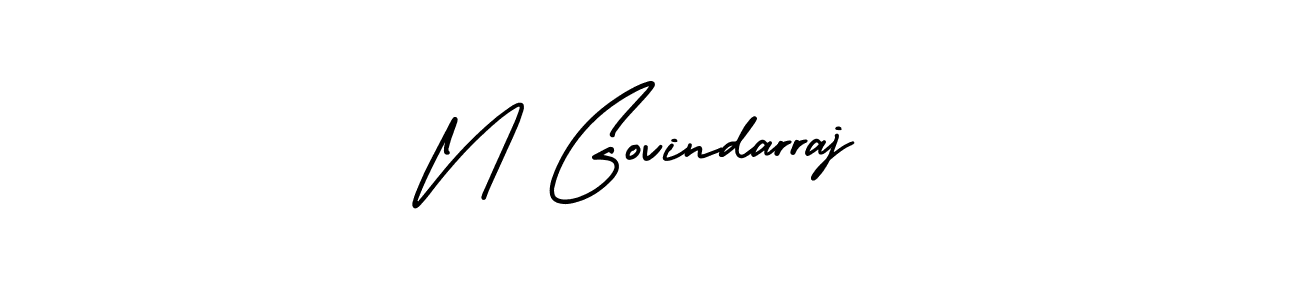 Use a signature maker to create a handwritten signature online. With this signature software, you can design (AmerikaSignatureDemo-Regular) your own signature for name N Govindarraj. N Govindarraj signature style 3 images and pictures png