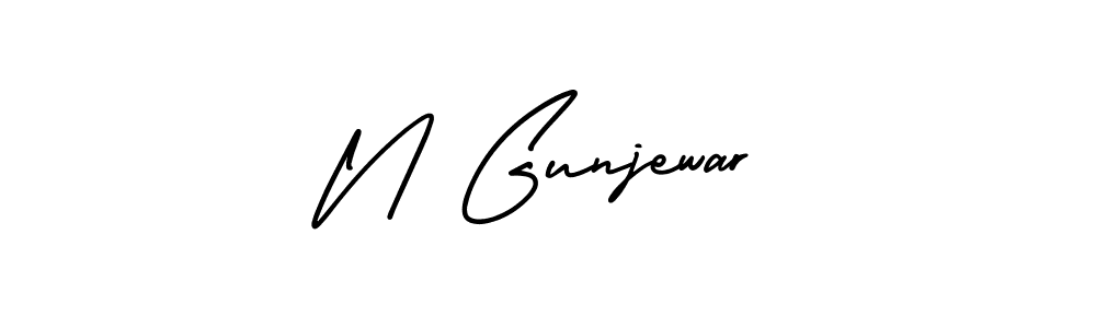 if you are searching for the best signature style for your name N Gunjewar. so please give up your signature search. here we have designed multiple signature styles  using AmerikaSignatureDemo-Regular. N Gunjewar signature style 3 images and pictures png