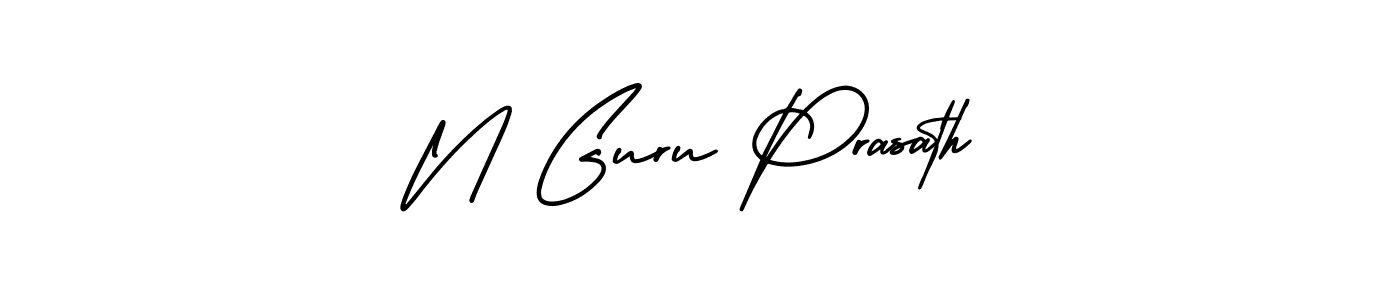 This is the best signature style for the N Guru Prasath name. Also you like these signature font (AmerikaSignatureDemo-Regular). Mix name signature. N Guru Prasath signature style 3 images and pictures png
