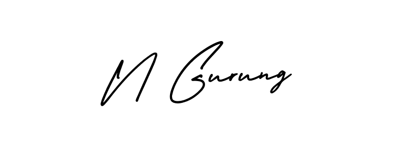 Once you've used our free online signature maker to create your best signature AmerikaSignatureDemo-Regular style, it's time to enjoy all of the benefits that N Gurung name signing documents. N Gurung signature style 3 images and pictures png