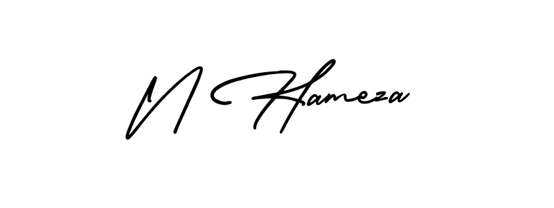 Also You can easily find your signature by using the search form. We will create N Hameza name handwritten signature images for you free of cost using AmerikaSignatureDemo-Regular sign style. N Hameza signature style 3 images and pictures png