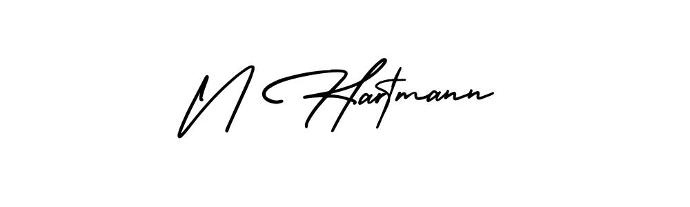 It looks lik you need a new signature style for name N Hartmann. Design unique handwritten (AmerikaSignatureDemo-Regular) signature with our free signature maker in just a few clicks. N Hartmann signature style 3 images and pictures png