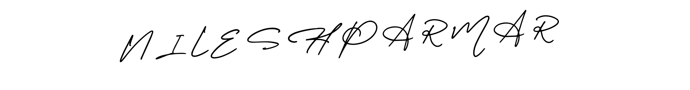 Also we have N I L E S H P A R M A R name is the best signature style. Create professional handwritten signature collection using AmerikaSignatureDemo-Regular autograph style. N I L E S H P A R M A R signature style 3 images and pictures png