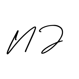 You can use this online signature creator to create a handwritten signature for the name N J. This is the best online autograph maker. N J signature style 3 images and pictures png