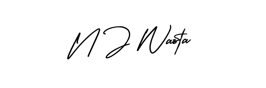 Here are the top 10 professional signature styles for the name N J Wasta. These are the best autograph styles you can use for your name. N J Wasta signature style 3 images and pictures png