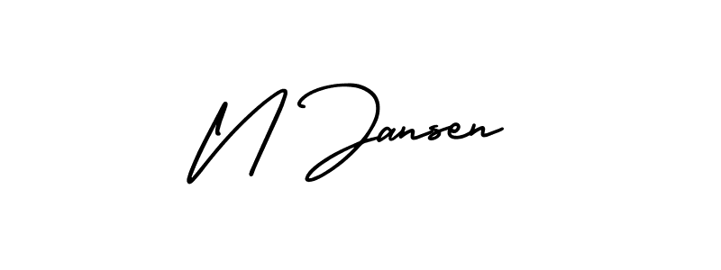 Best and Professional Signature Style for N Jansen. AmerikaSignatureDemo-Regular Best Signature Style Collection. N Jansen signature style 3 images and pictures png