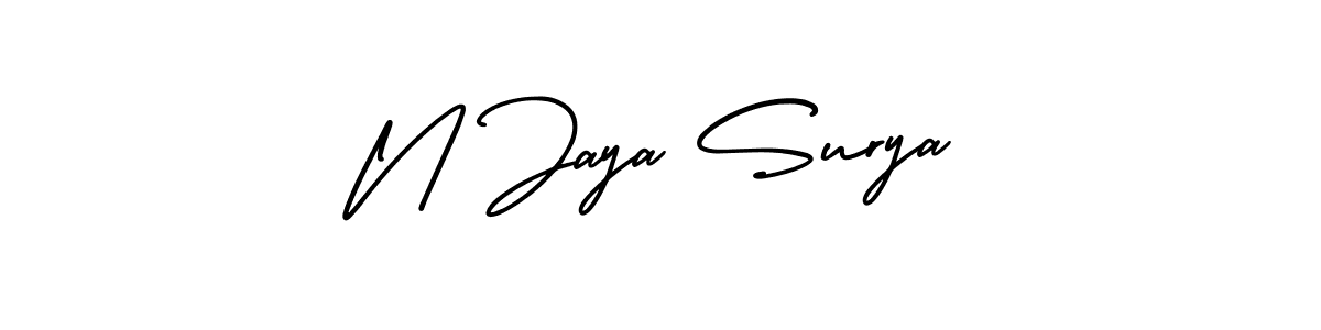 See photos of N Jaya Surya official signature by Spectra . Check more albums & portfolios. Read reviews & check more about AmerikaSignatureDemo-Regular font. N Jaya Surya signature style 3 images and pictures png