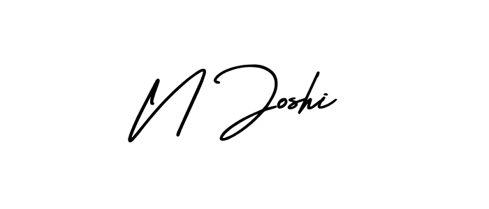 Make a beautiful signature design for name N Joshi. Use this online signature maker to create a handwritten signature for free. N Joshi signature style 3 images and pictures png