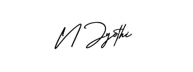 This is the best signature style for the N Jyothi name. Also you like these signature font (AmerikaSignatureDemo-Regular). Mix name signature. N Jyothi signature style 3 images and pictures png