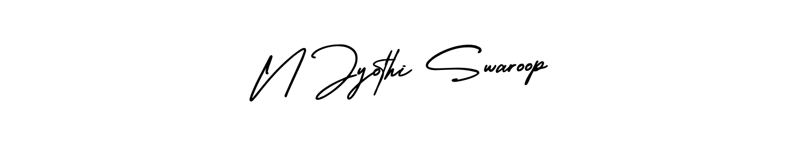 Also we have N Jyothi Swaroop name is the best signature style. Create professional handwritten signature collection using AmerikaSignatureDemo-Regular autograph style. N Jyothi Swaroop signature style 3 images and pictures png