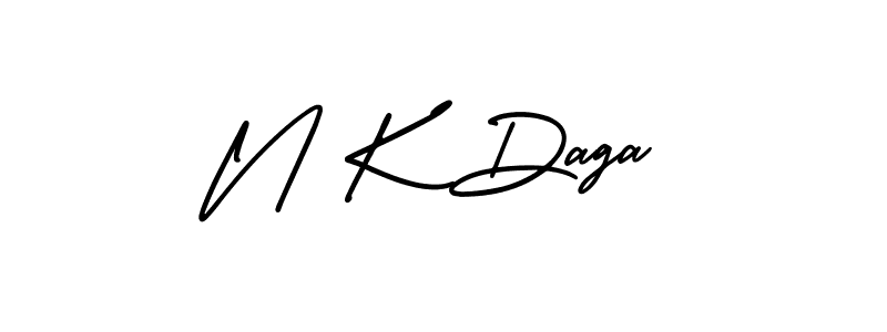 How to make N K Daga signature? AmerikaSignatureDemo-Regular is a professional autograph style. Create handwritten signature for N K Daga name. N K Daga signature style 3 images and pictures png