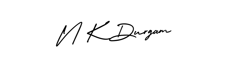 Also You can easily find your signature by using the search form. We will create N K Durgam name handwritten signature images for you free of cost using AmerikaSignatureDemo-Regular sign style. N K Durgam signature style 3 images and pictures png