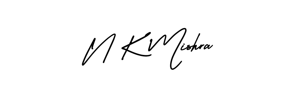 Design your own signature with our free online signature maker. With this signature software, you can create a handwritten (AmerikaSignatureDemo-Regular) signature for name N K Mishra. N K Mishra signature style 3 images and pictures png