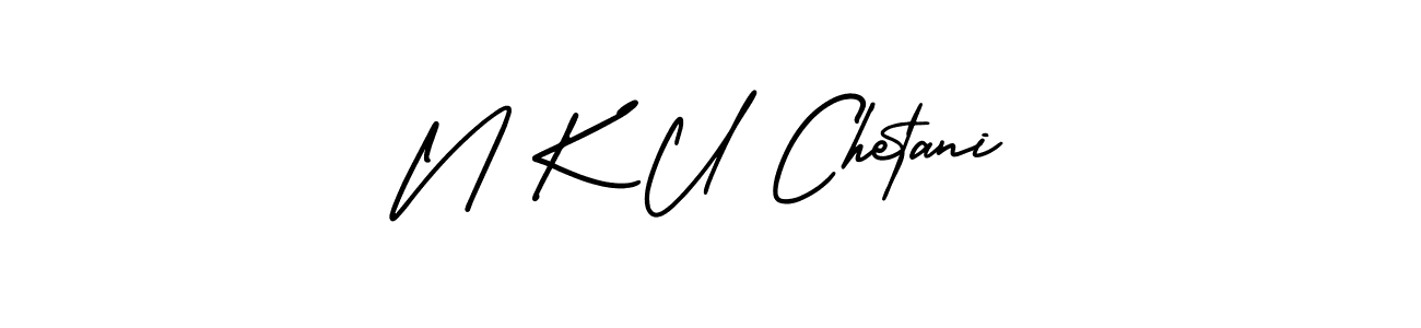 Similarly AmerikaSignatureDemo-Regular is the best handwritten signature design. Signature creator online .You can use it as an online autograph creator for name N K U Chetani. N K U Chetani signature style 3 images and pictures png